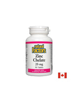 Цинков хелат/ Zinc (chelate) 25 mg x 90 табл <tc>Natural Factors</tc>