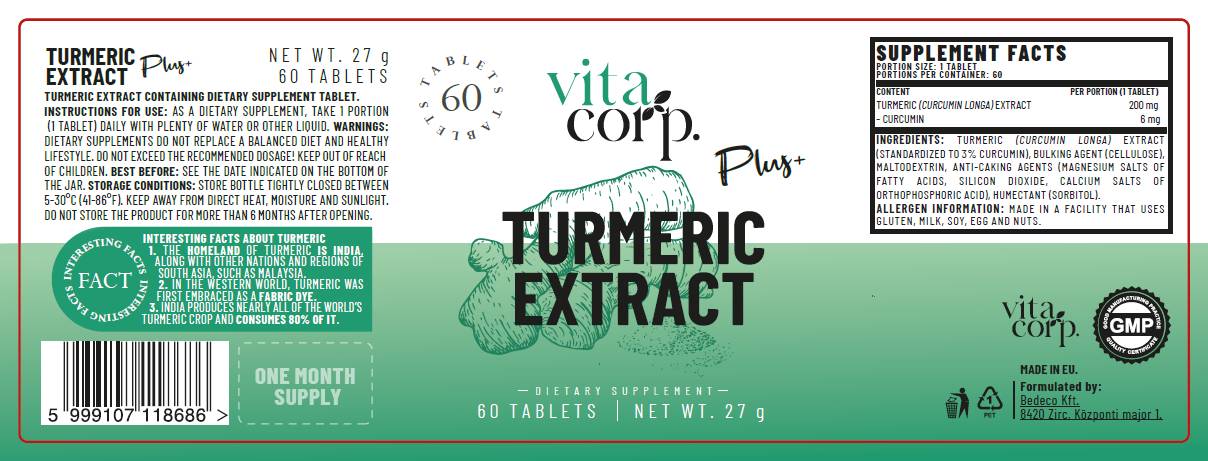 Екстракт от куркума 200 mg - 60 таблетки