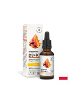 За подкрепа на костите, имунитета и мозъчната функция - Витамин D3 + K2 + Омега-3, 30 ml капки <tc>Aura Herbals</tc>