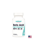 Вагинални инфекции - Борна киселина, 600 mg х 30 вагинални капсули <tc>Nutricost</tc>