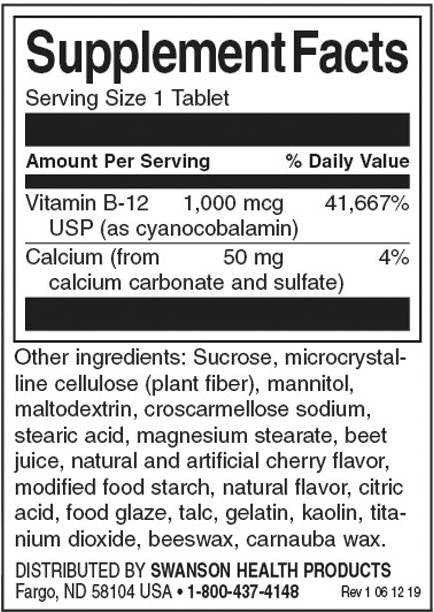 Тройно действие B -12 1000 MCG - 90 таблетки