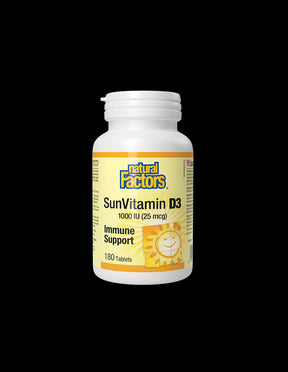 SunVitamin D3 1000 IU - 180 Tablets - Nutra Best Europe