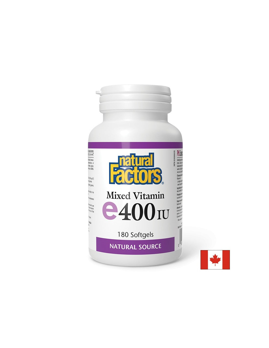 Витамин Е (токоферол микс) - антиоксидант, 268 mg/ 400 IU <tc>Natural Factors</tc>