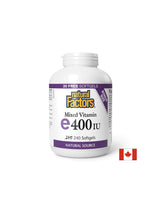 Витамин E 400 IU · Естествен източник 268 mg - 240 гел капсули