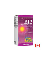 B12 Methylcobalamin/ Витамин B12 (methylcobalamin) 1000 µg, 90 сублингвални таблетки <tc>Natural Factors</tc>