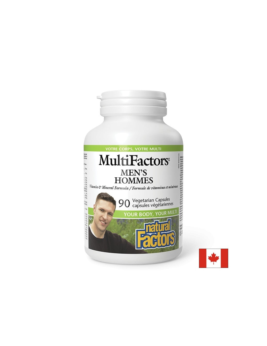 Витамини и минерали за мъже MultiFactors, 90 V капсули <tc>Natural Factors</tc>
