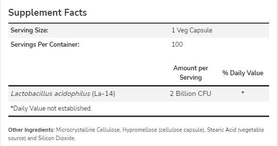 Acidophilus два милиарда - 100 капсули