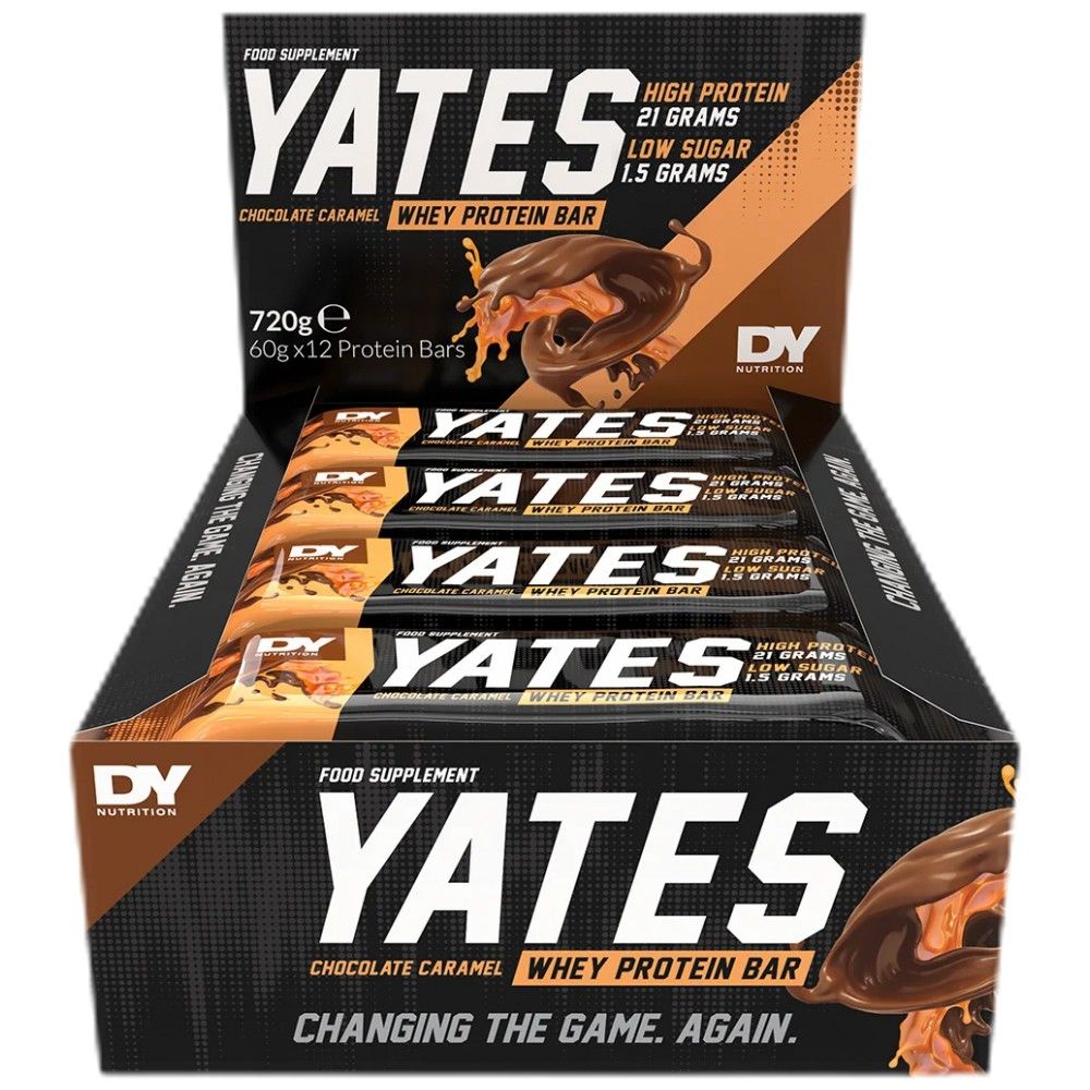 Yates Whey Protein Bar | Без захар - 12 х 60 грама