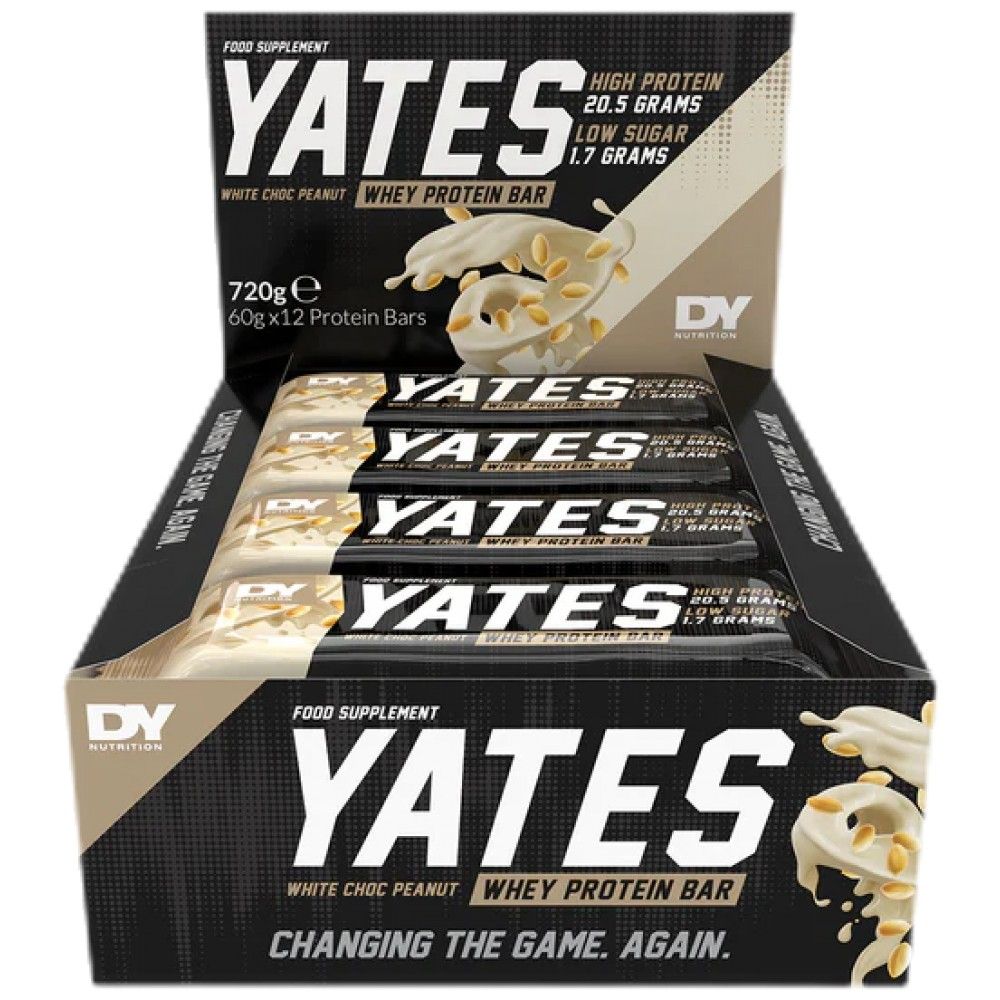 Yates Whey Protein Bar | Без захар - 12 х 60 грама