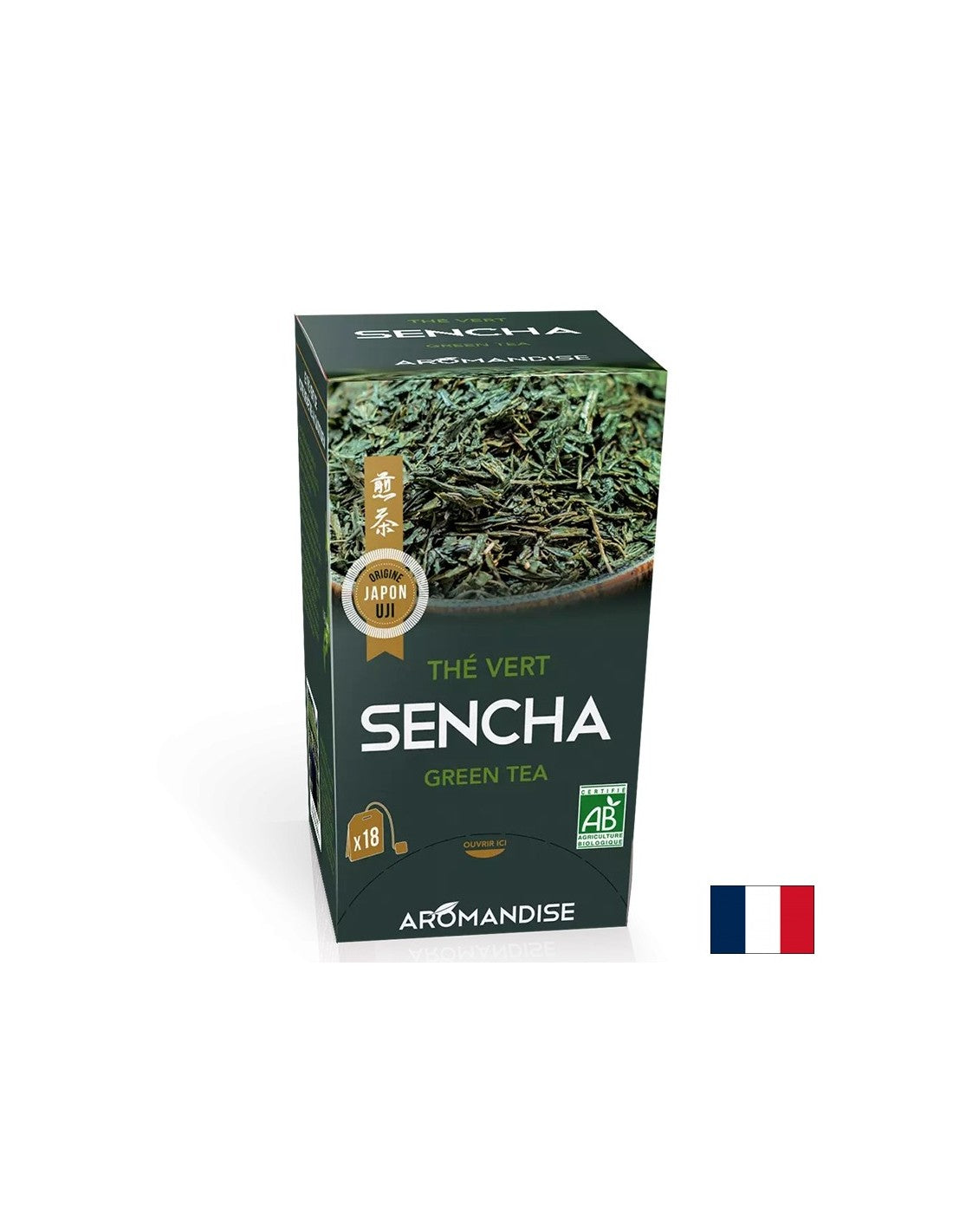 Зелен чай Sencha, 18 торбички за филтри