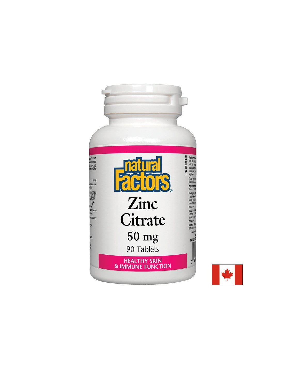 Zinc Citrate / Цинк (цитрат) 50 мг х 90 табл <tc>Natural Factors</tc>