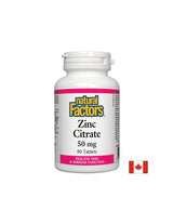 Zinc Citrate / Цинк (цитрат) 50 мг х 90 табл <tc>Natural Factors</tc>