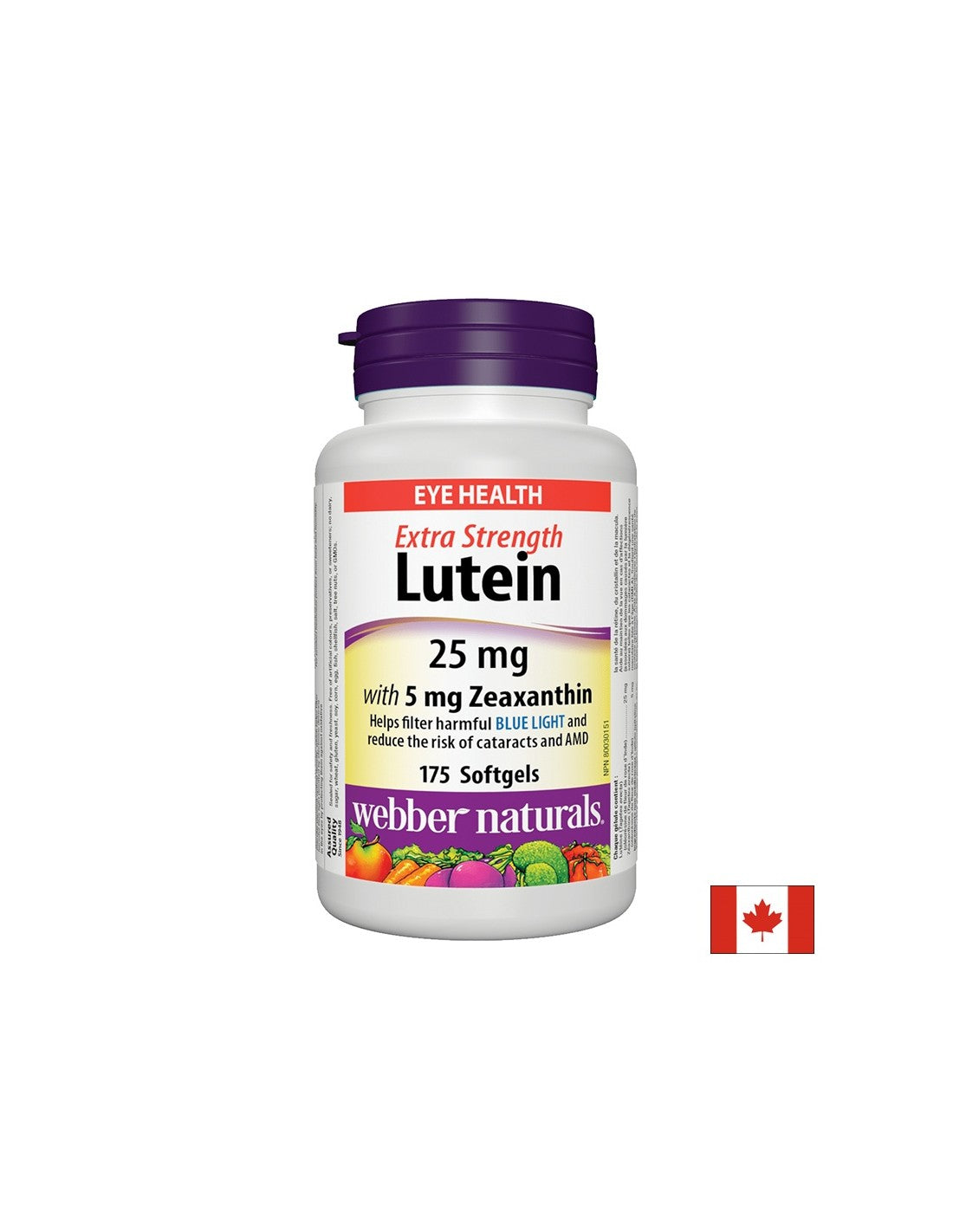 Виждане - лутеин 25 mg + Zeaxanthin 5 mg, 175 Softgel капсули