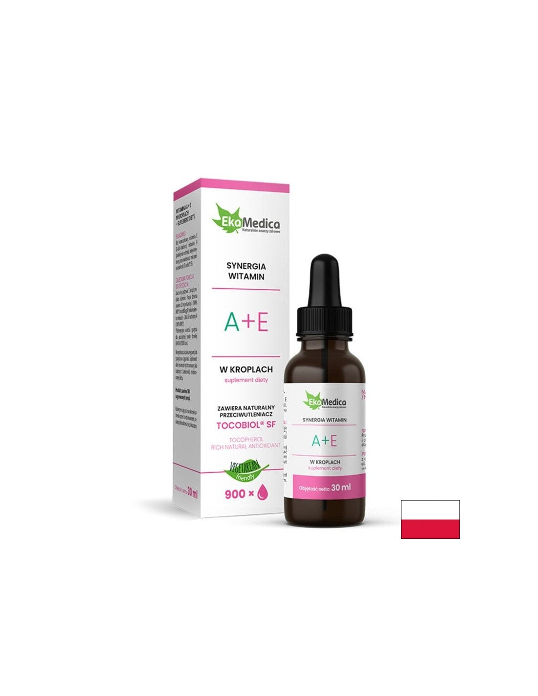 Зрение - Витамини A+E, капки 30 ml Ekamedica